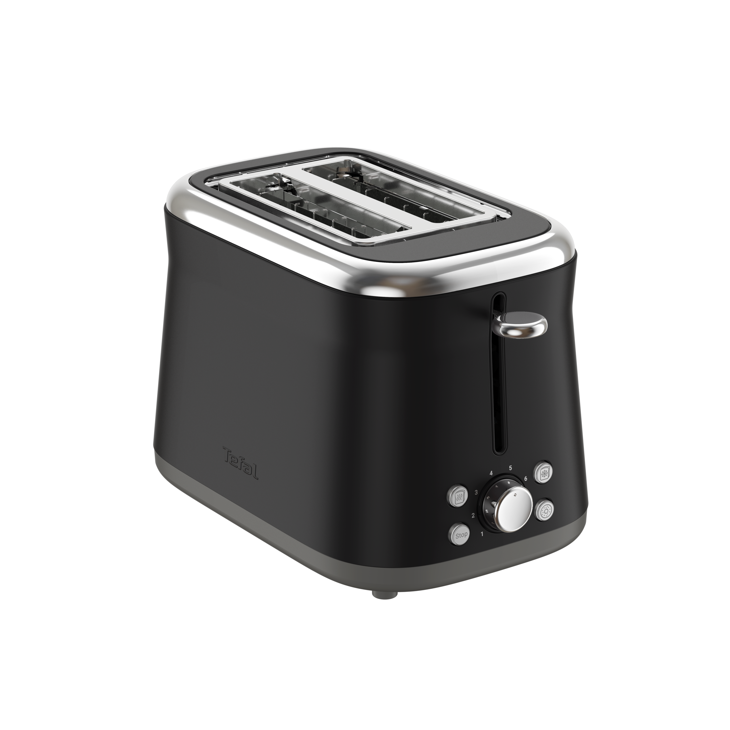 Tefal Collection retro kenyérpirító rozsdamentes acél fekete TT7208E0