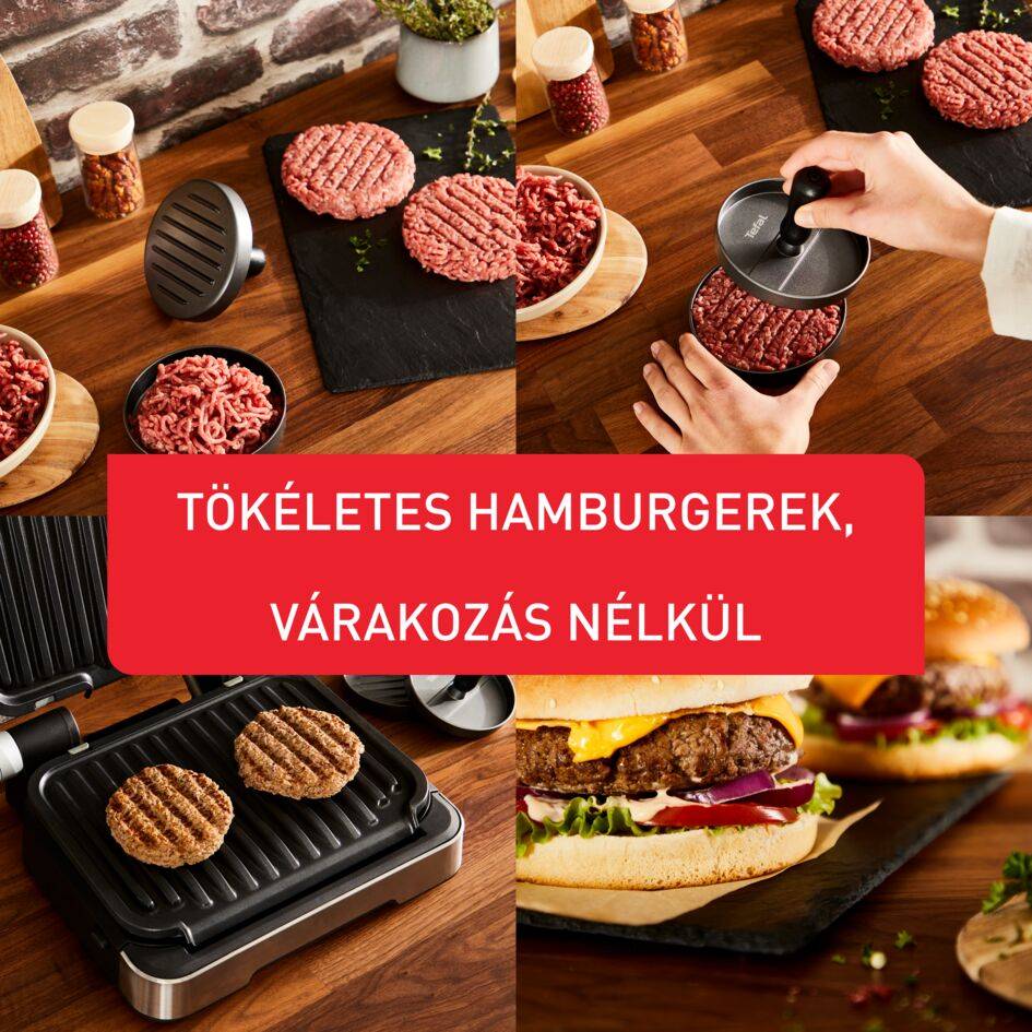 Burger prés Tefal K1851134 Szürke
