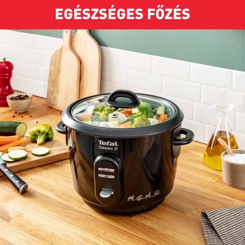 Tefal Rizsfőző Classic 6 adag RK102811 Fekete