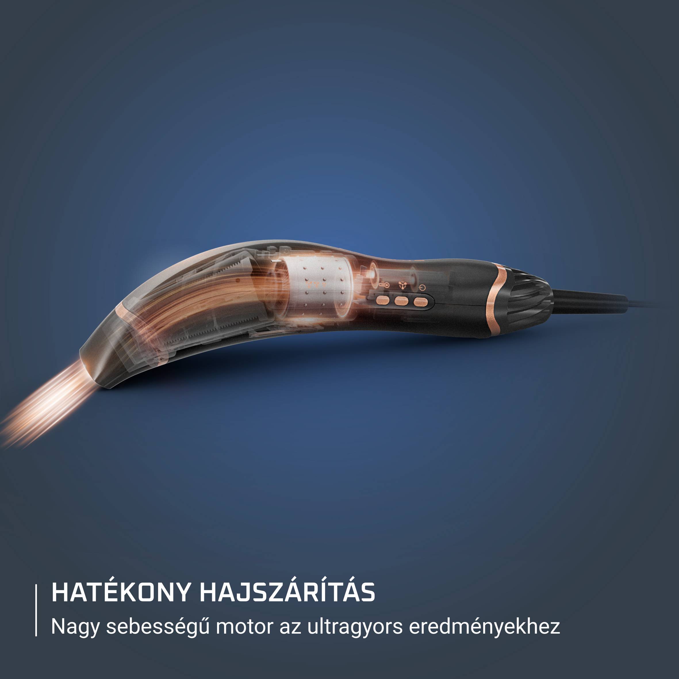 Hajszárító Air Motion Ultimate Experience CF8C20E0 Fekete