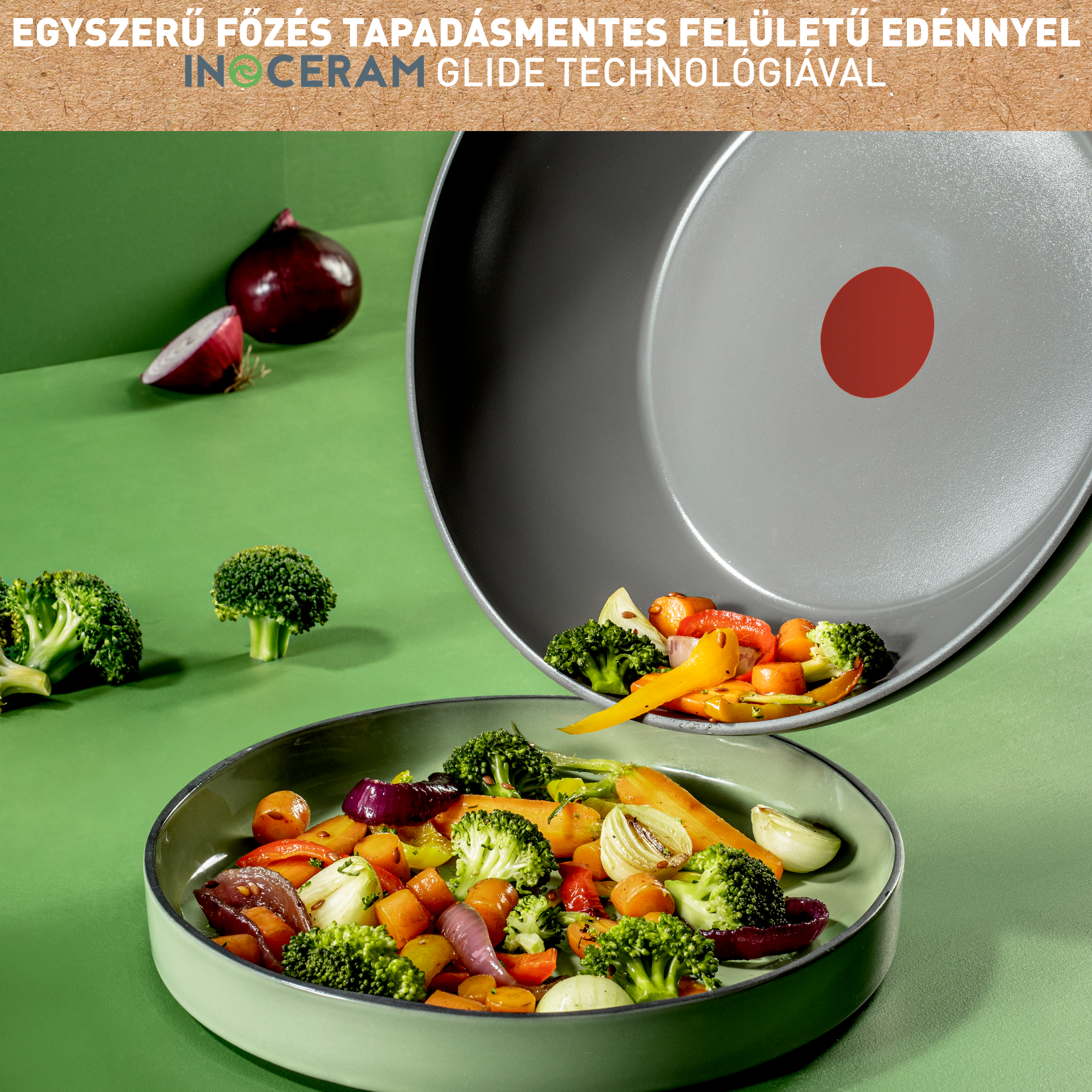 Wok serpenyő Tefal Renewal C4261943 28 cm Kerámia
