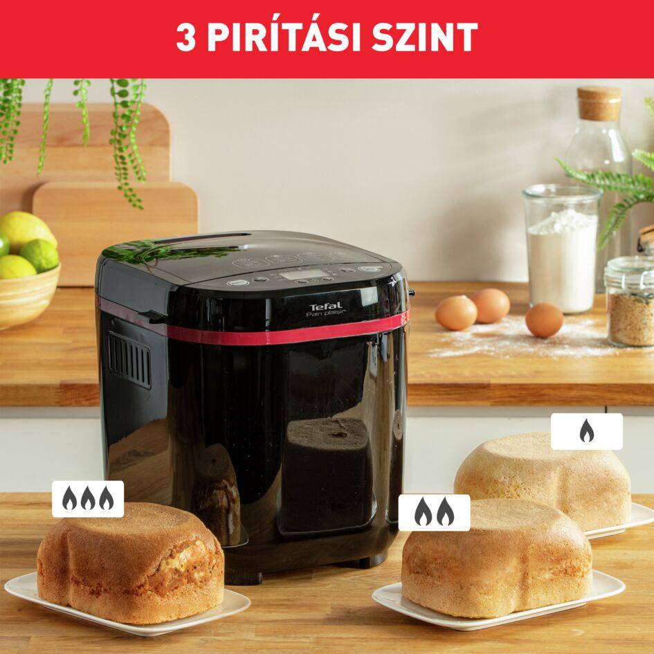 Kenyérsütő Tefal Pain Plaisir PF220838 Piros/Fekete