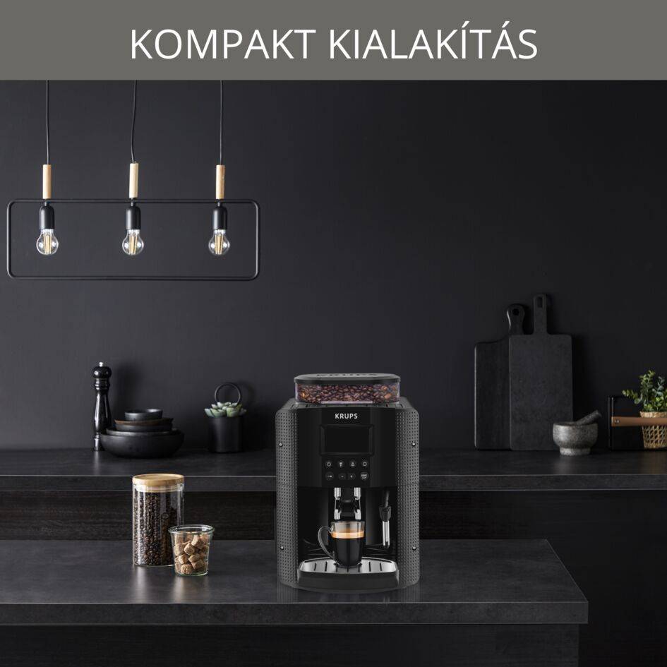 Automata kávéfőzők KRUPS Essential Display EA815070 Fekete