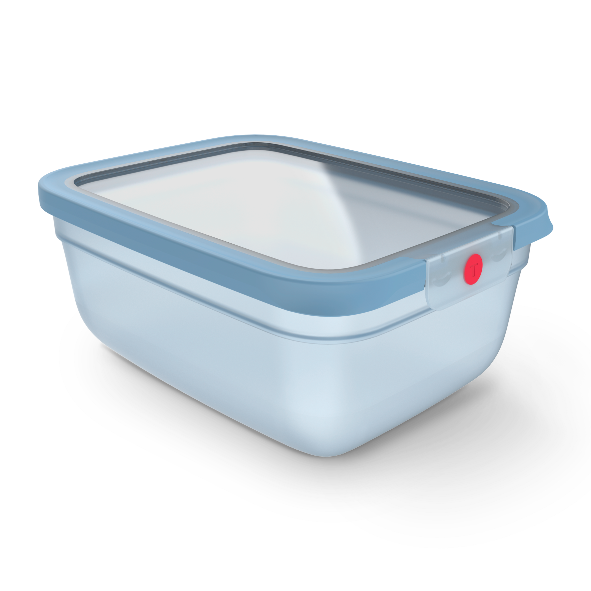 N1211610 oneClick élelmiszer-tároló Tefal téglalap alakú 3,0 l kék