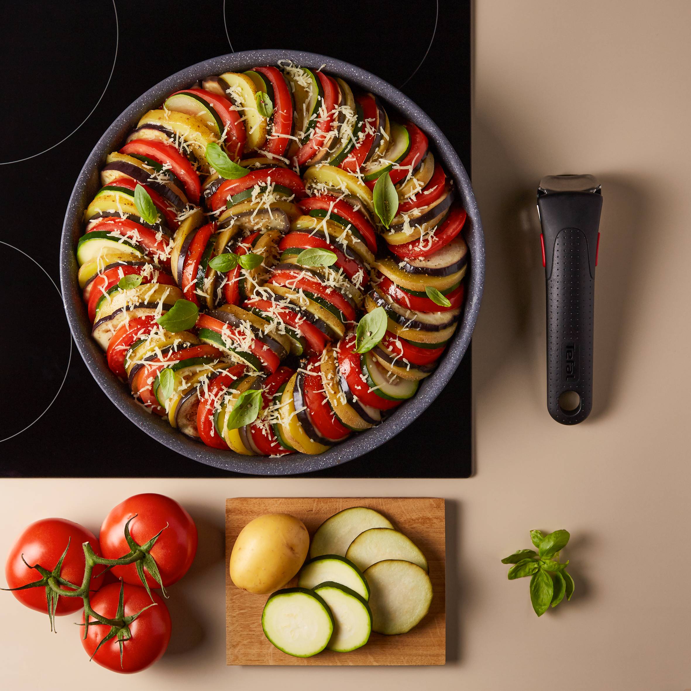 Párolóserpenyő Tefal Ingenio Natural Force L3968302 22 cm