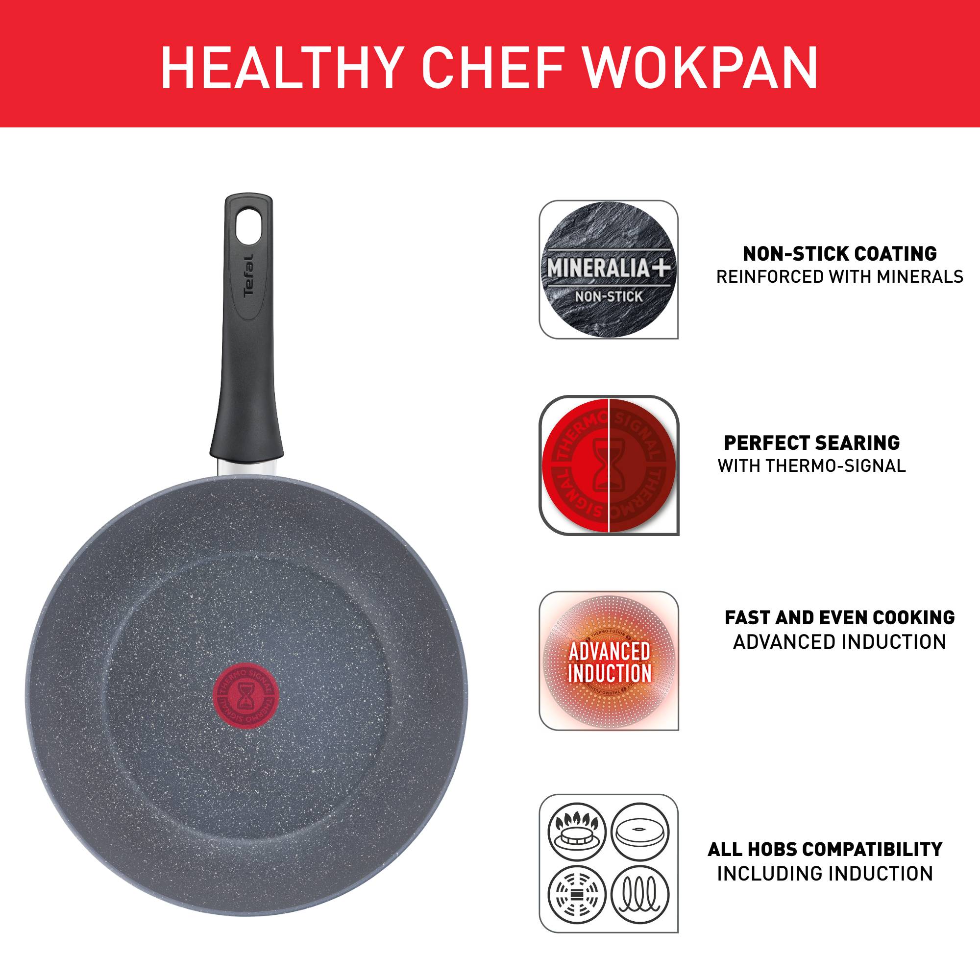 Serpenyő wok Tefal Healthy Chef G1501972 28 cm