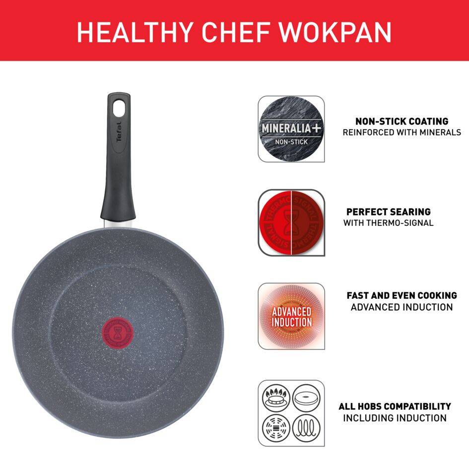 Serpenyő wok Tefal Healthy Chef G1501972 28 cm