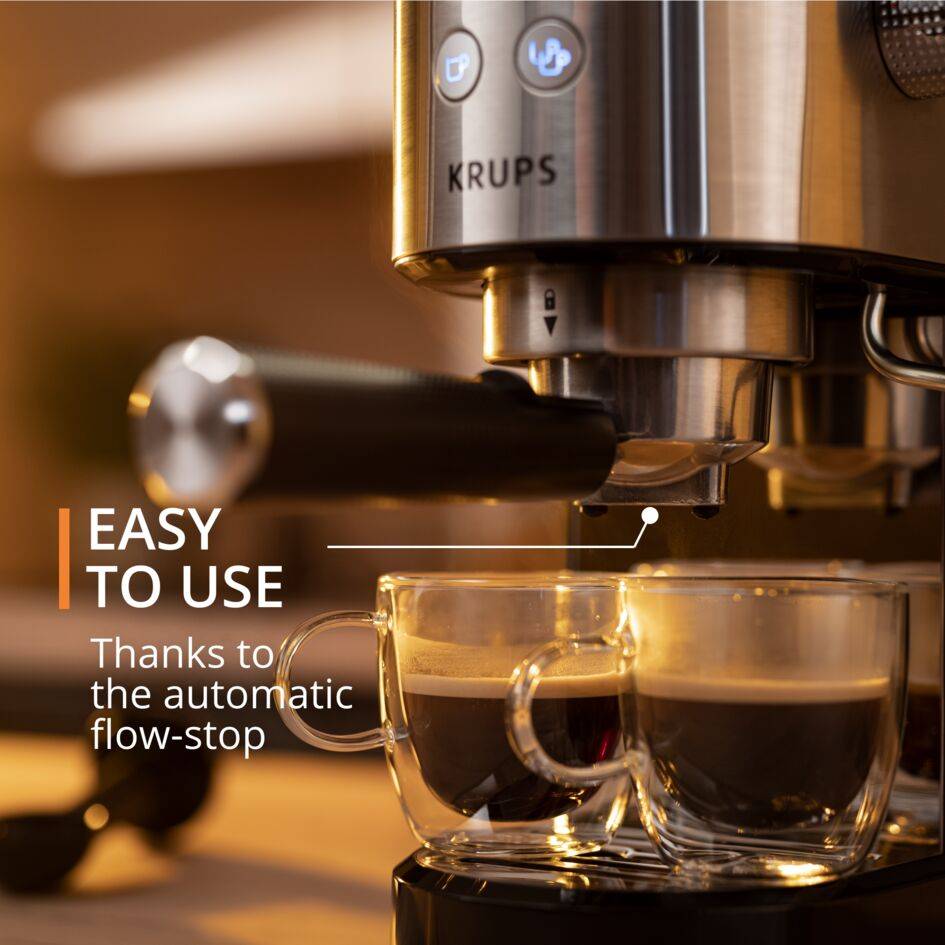 KRUPS Virtuoso + Pump Espresso Maker Stainless Steel