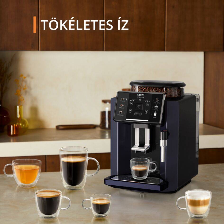 Automata kávéfőző KRUPS Sensation EA910B10 Fekete