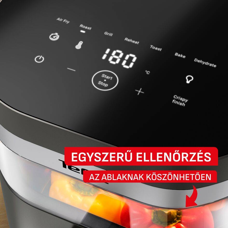 EY832HE0, Tefal EASY FRY INFRARED forrólevegős fritőz, 7 l, sötétszürke