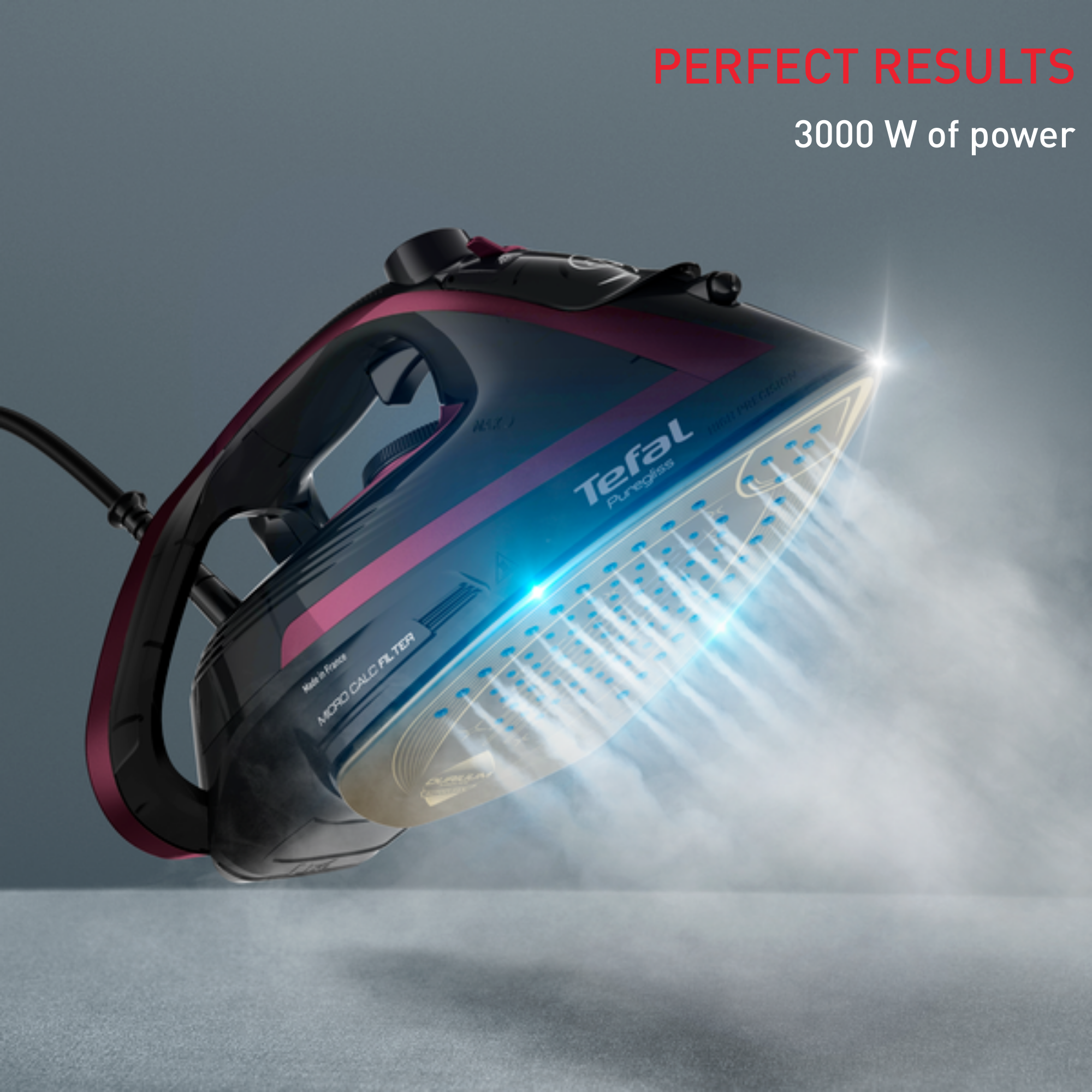 Gőzölős vasaló Puregliss Rose ABC FV8065E0 Lila/Fekete