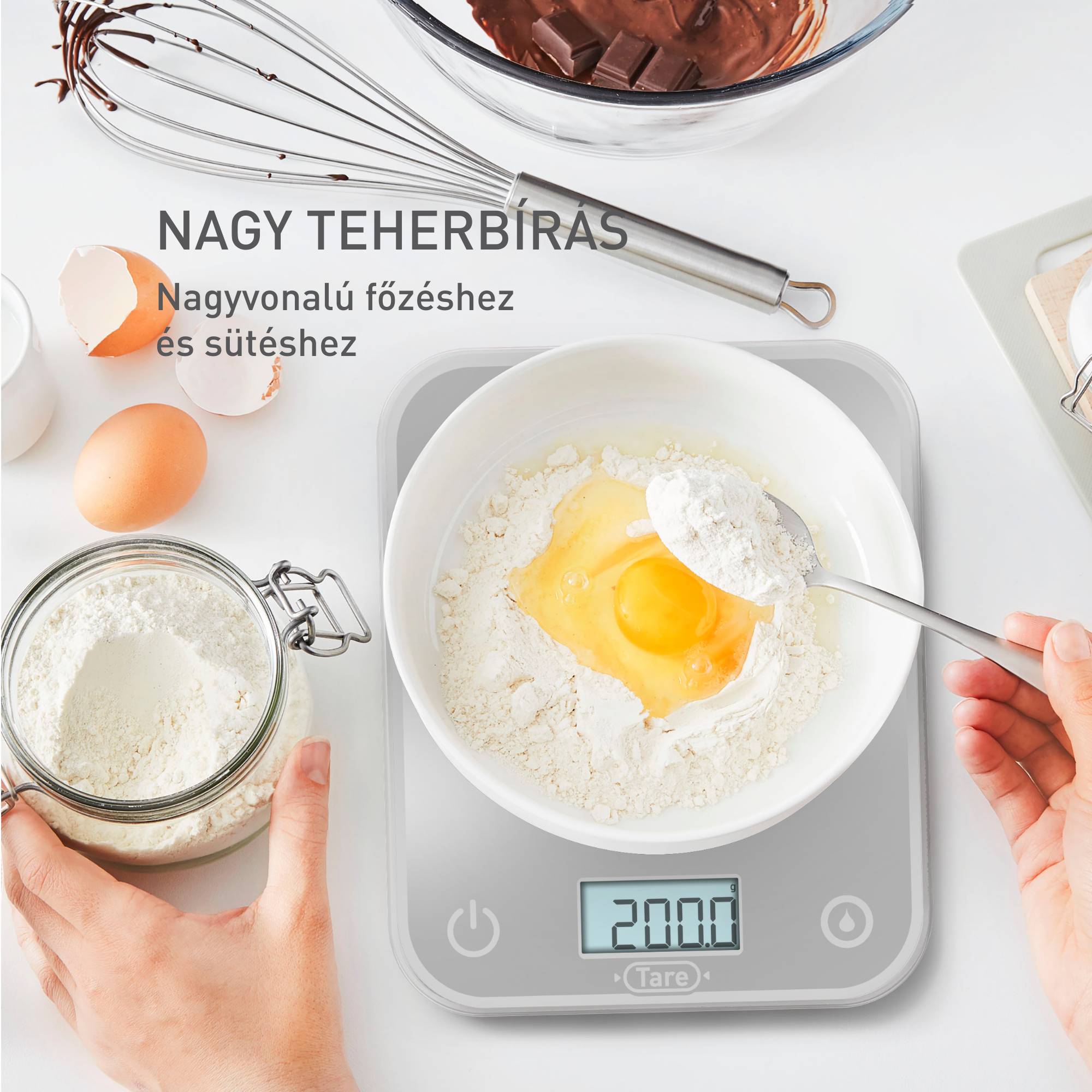 Elektronikus konyhai mérleg Tefal Optiss BC50U4V0