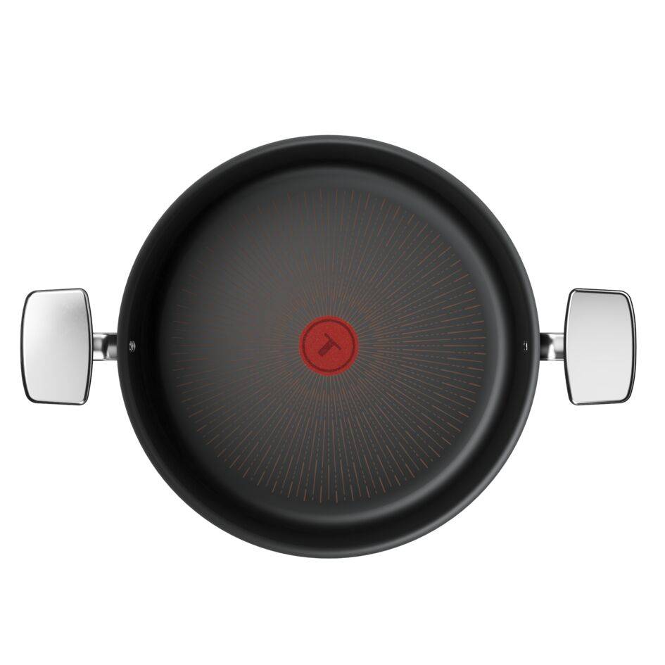 G3285353 Excellence+ tapadásmentes lábas fedővel, Tefal, 28 cm