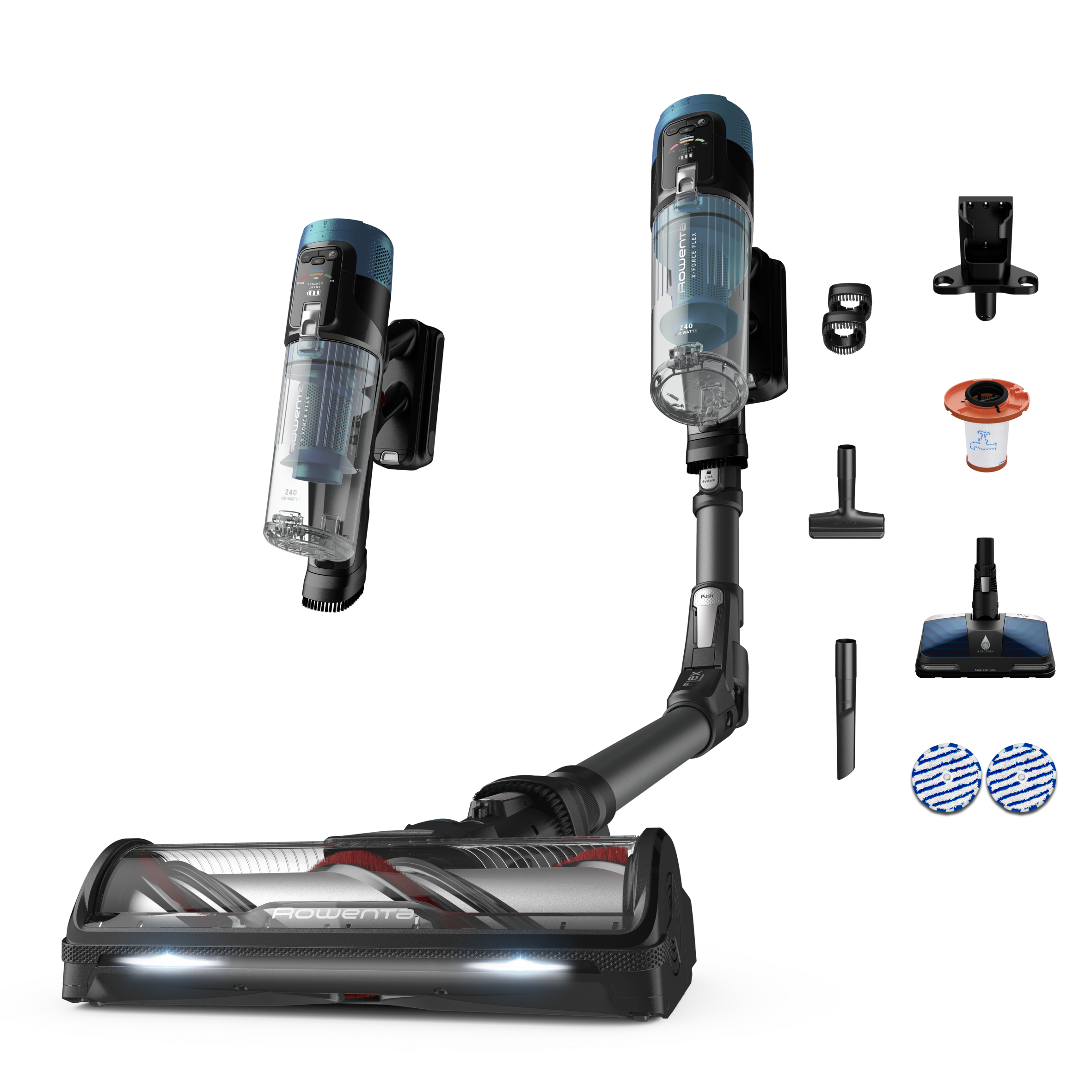 Rúdporszívó Rowenta X-Force Flex 14.80 Auto Allergy Aerospin 240AW RH9BC1WO