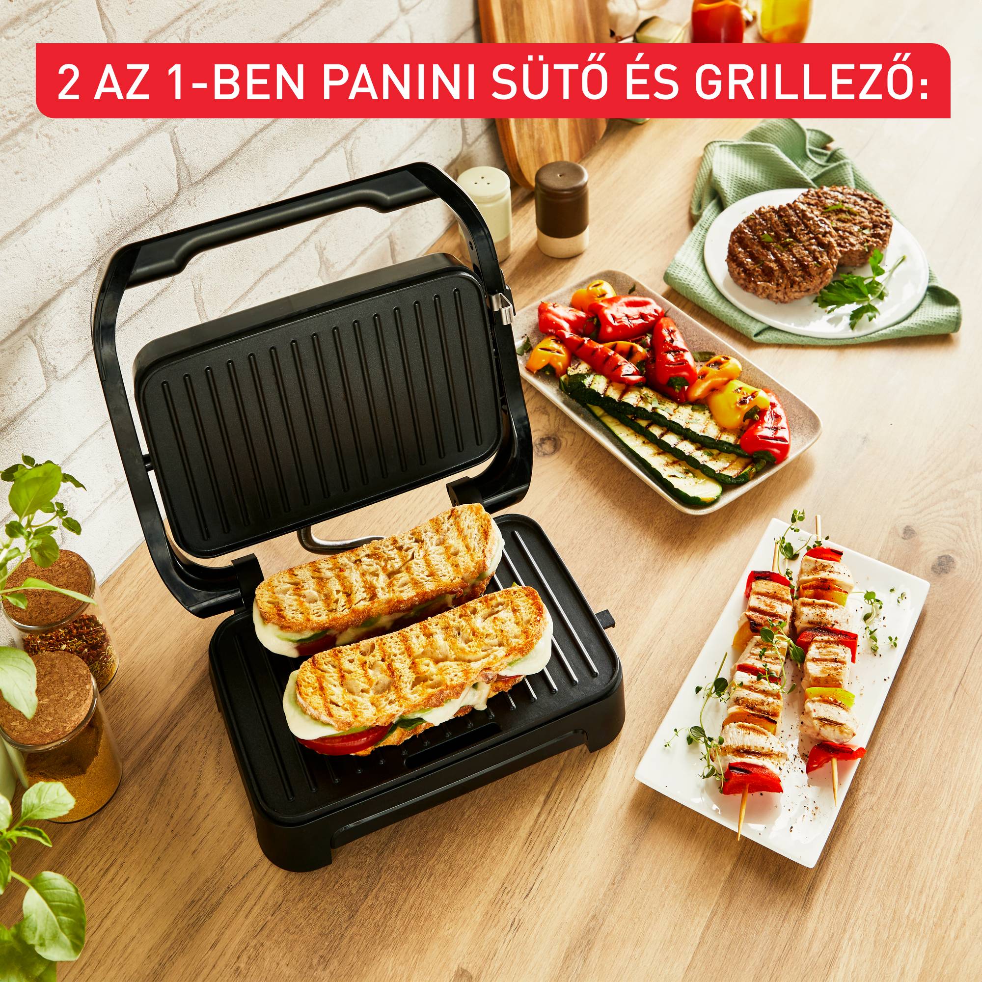 Tefal Inicio Compact elektromos grill GC270D10