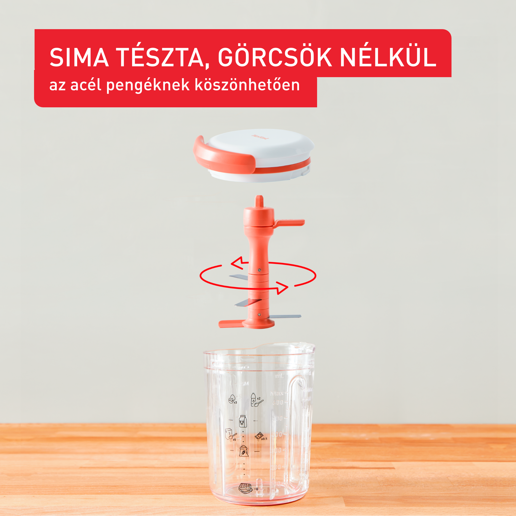 Kézi mixer palacsinta tészta készítéséhez Tefal Pancake Express K1844404