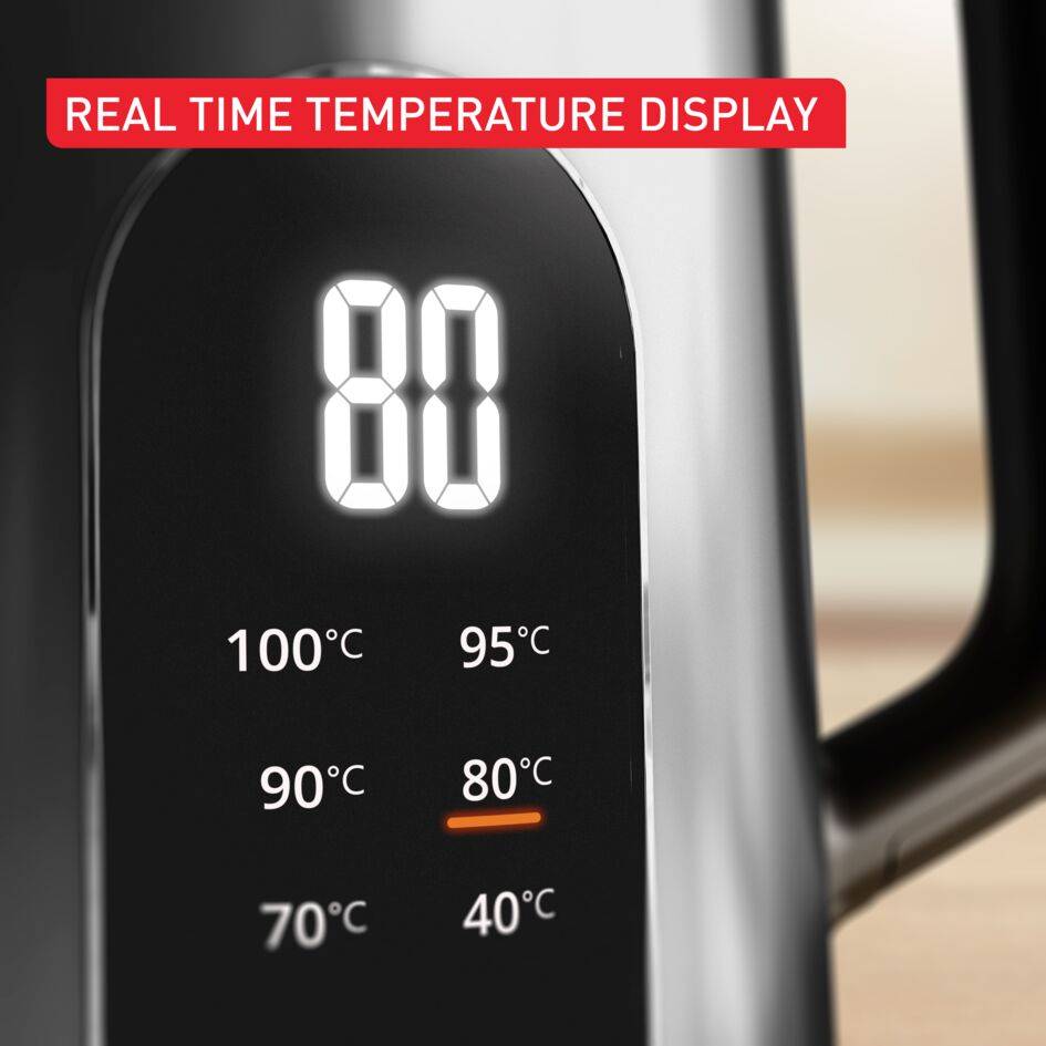 Selection vízforraló, 6 hőmérséklet-fokozat, valós idejű kijelző