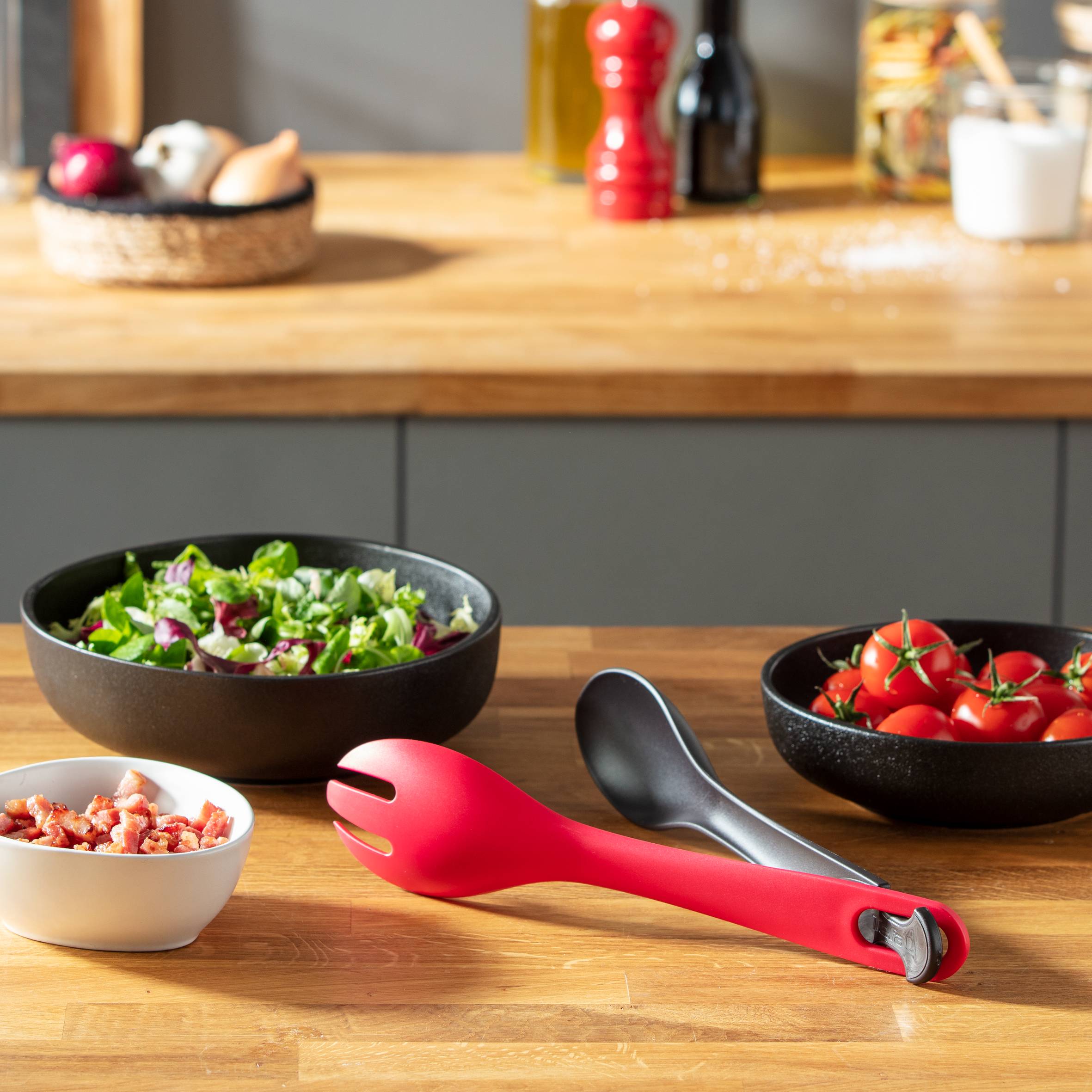 Salátafogó és forgató Tefal Ingenio K2060614 Piros/Fekete