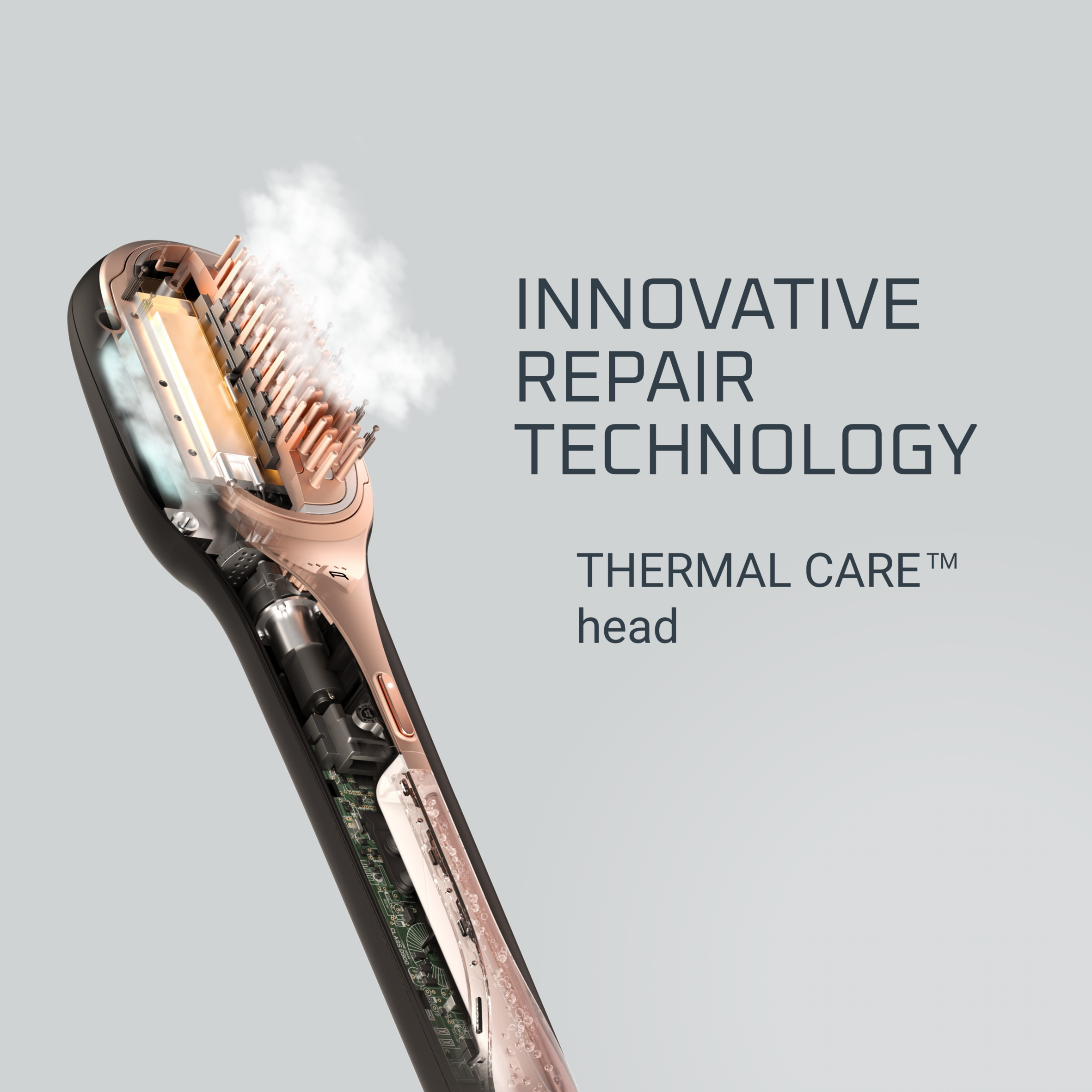 Gőzölős hajregeneráló kefe HAIR THERAPIST™ CF9940F0