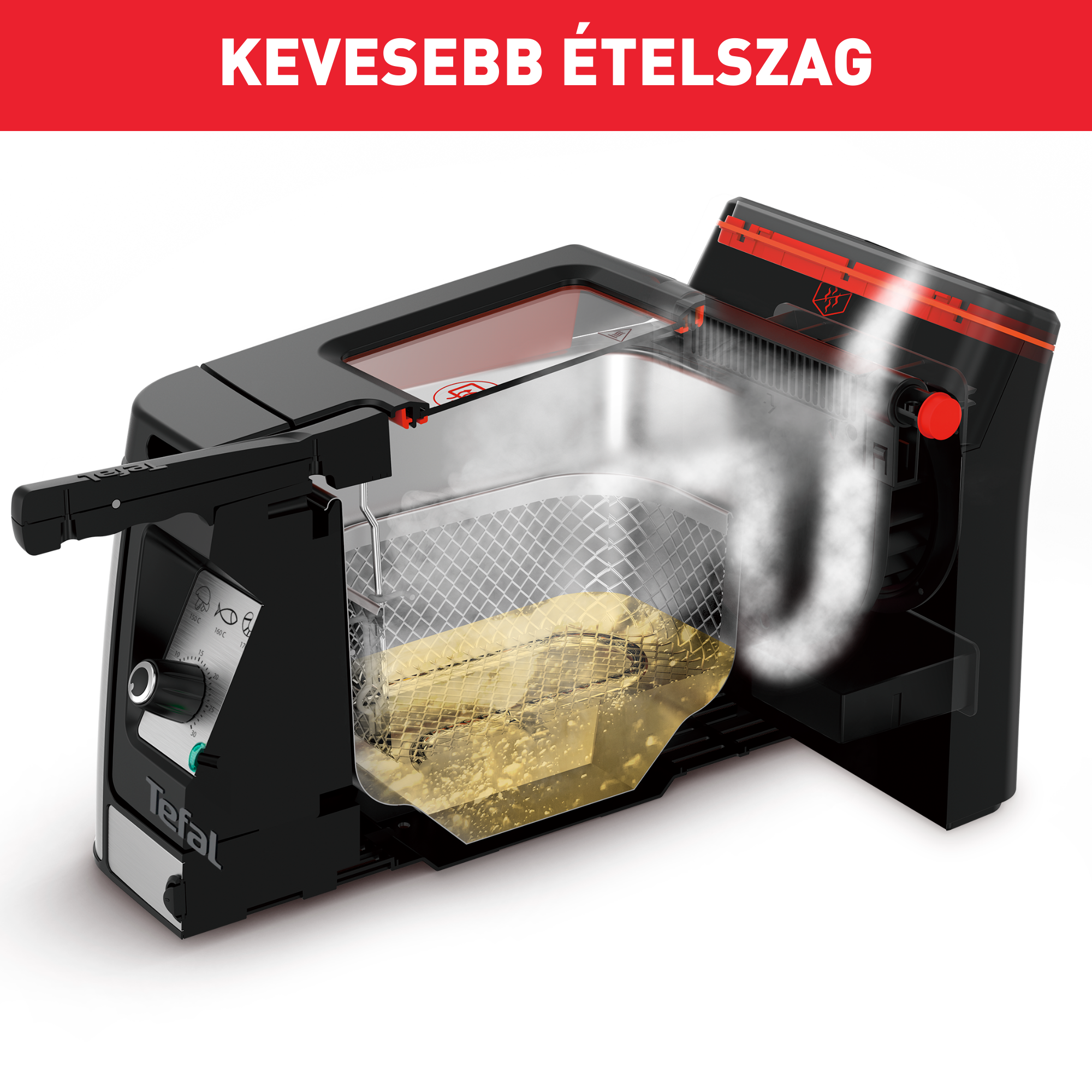 Olajsütő Tefal Clear Duo FR600D10 Rozsdamentes