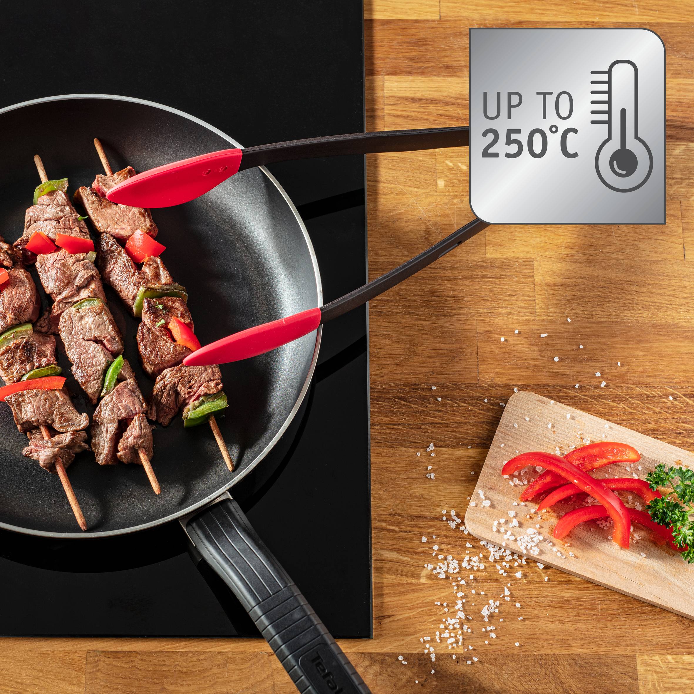 K2060714 Tefal Ingenio fogó piros/fekete