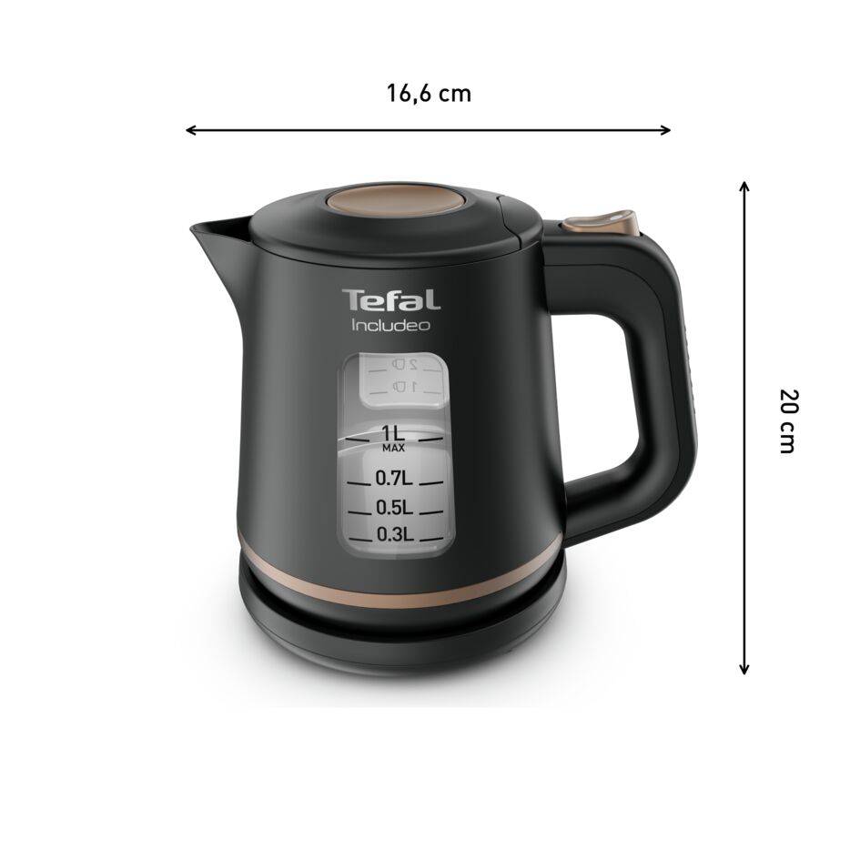 Vízforraló Tefal Includeo KI533811 Fekete 1 l
