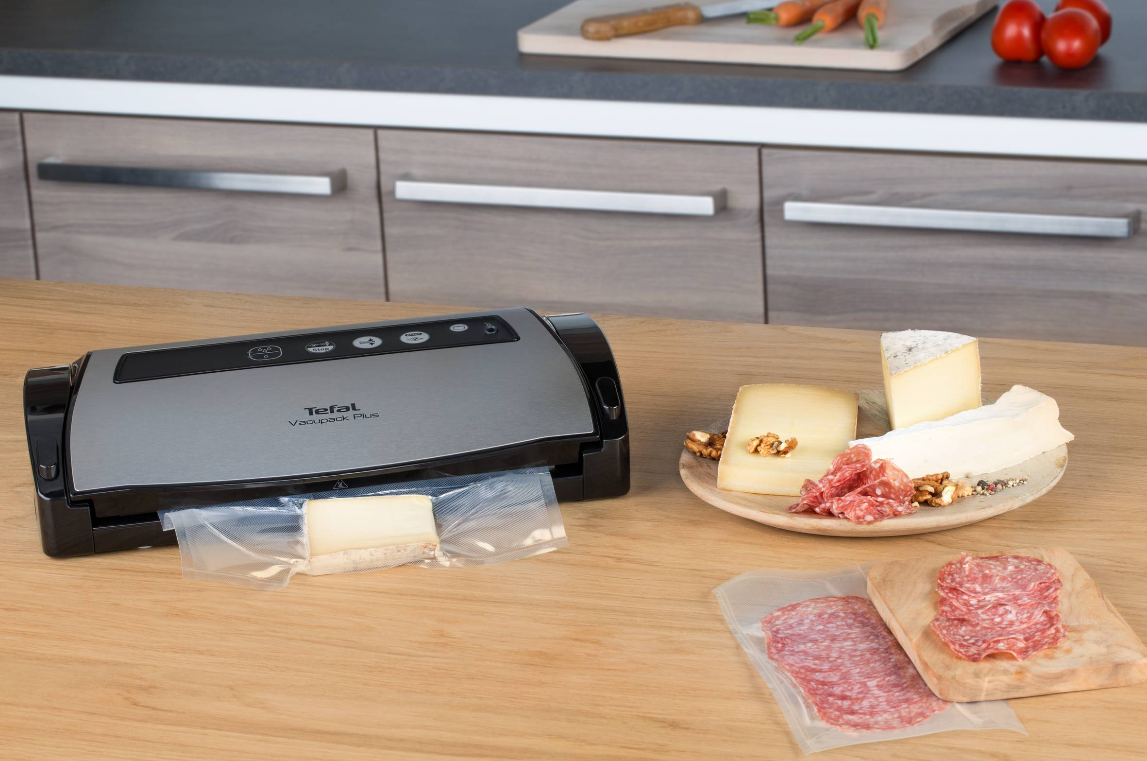 Vákumcsomagoló Tefal Vacupack Classic Plastic VT254070 Fekete