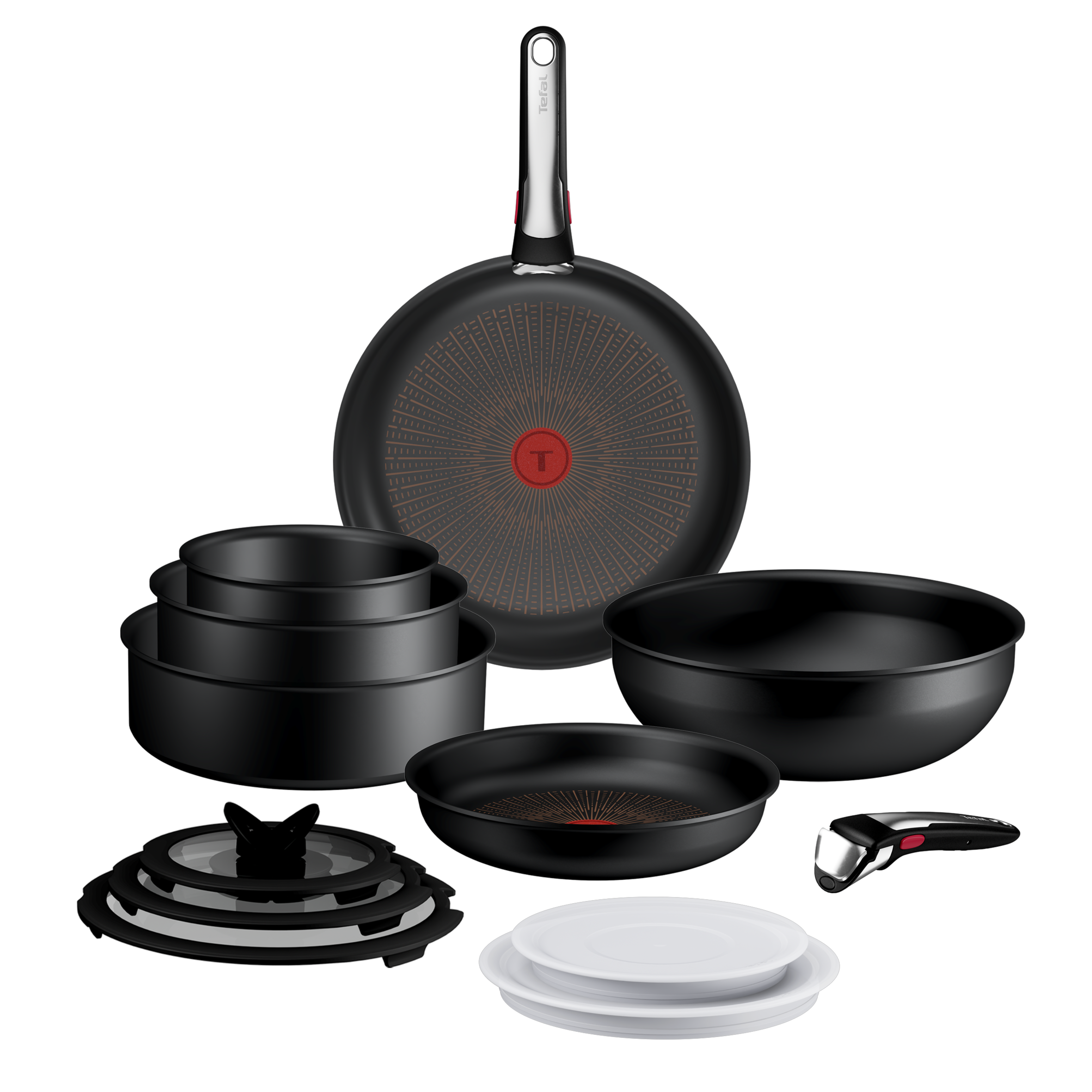 P0009753 Ingenio Excellence+ egymásba rakható edénykészlet, Tefal, 13 részes