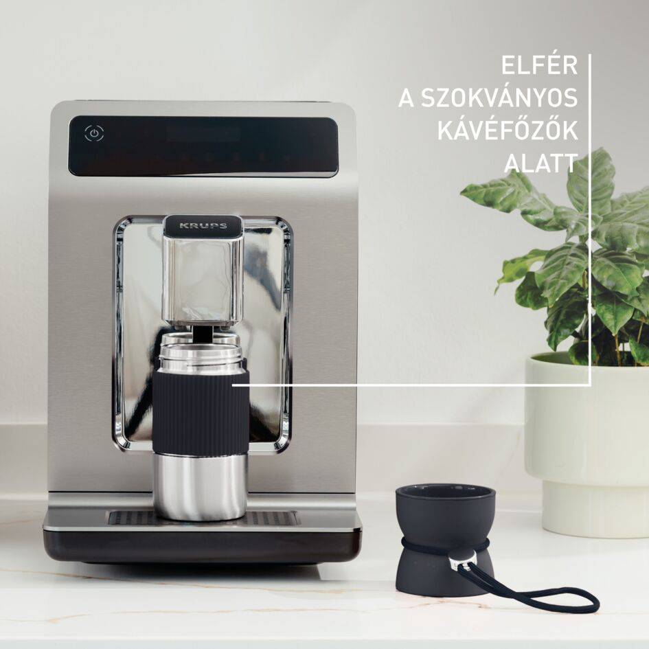 N2191310 Tefal BeYou utazó termobögre, fekete, 0,36 l