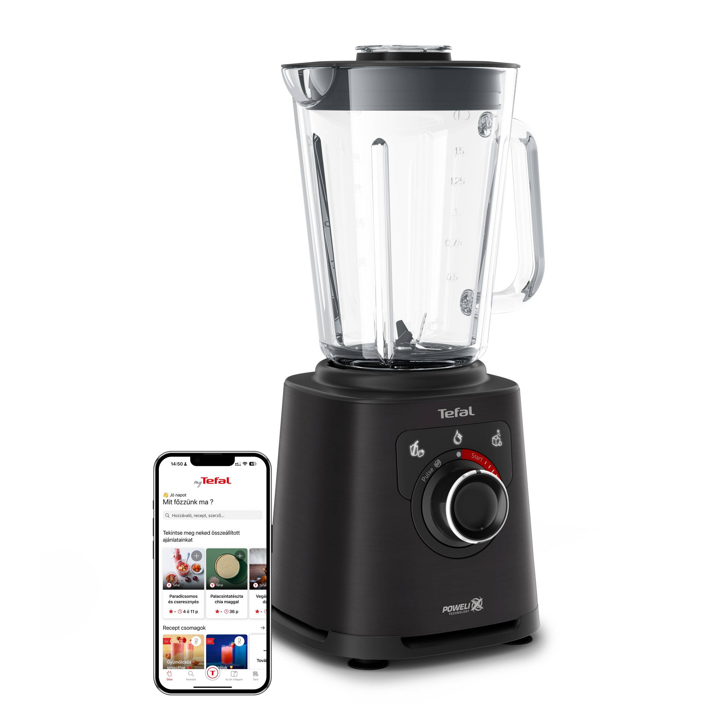 Tefal Perfectmix+ nagy sebességű asztali turmixgép utazópalackkal BL87G831