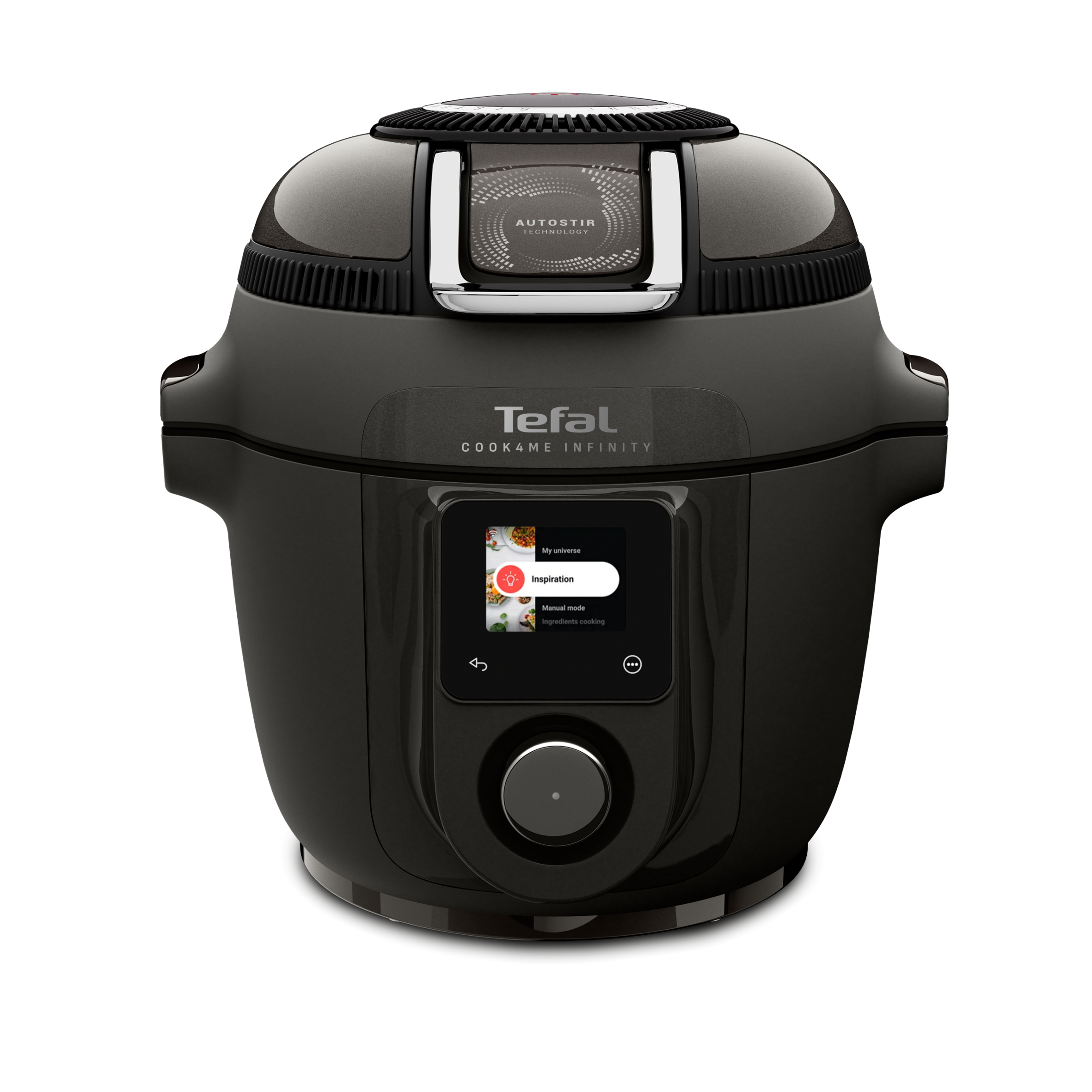 CY982HF2 Cook4Me Infinity multifunkciós kuktafazék és forrólevegős fritőz Tefal, sötétszürke