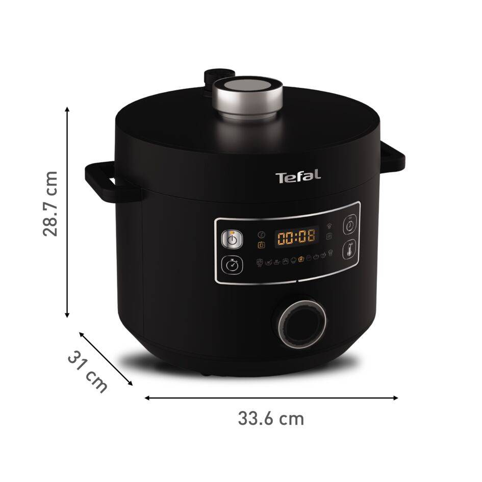 Többfunkciós elektromos kukta Tefal Turbo Cuisine CY754830 Fekete