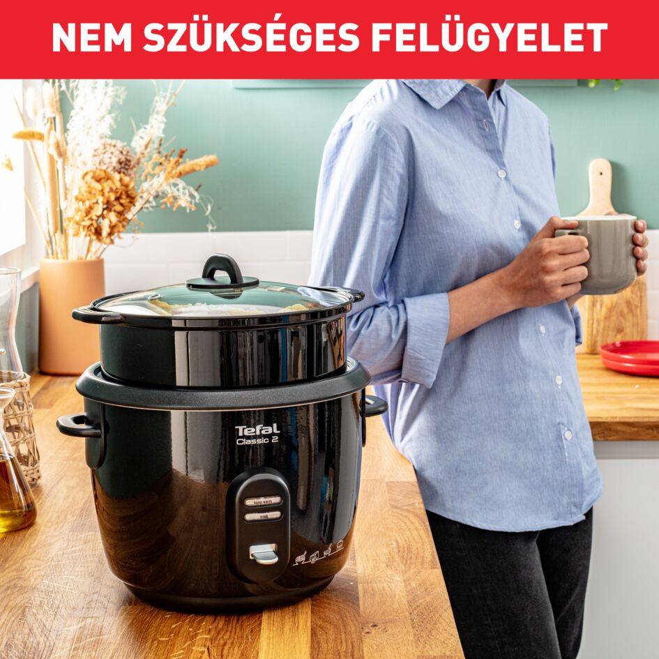 Rizsfőző Tefal Classic 12 adag RK103811 Fekete