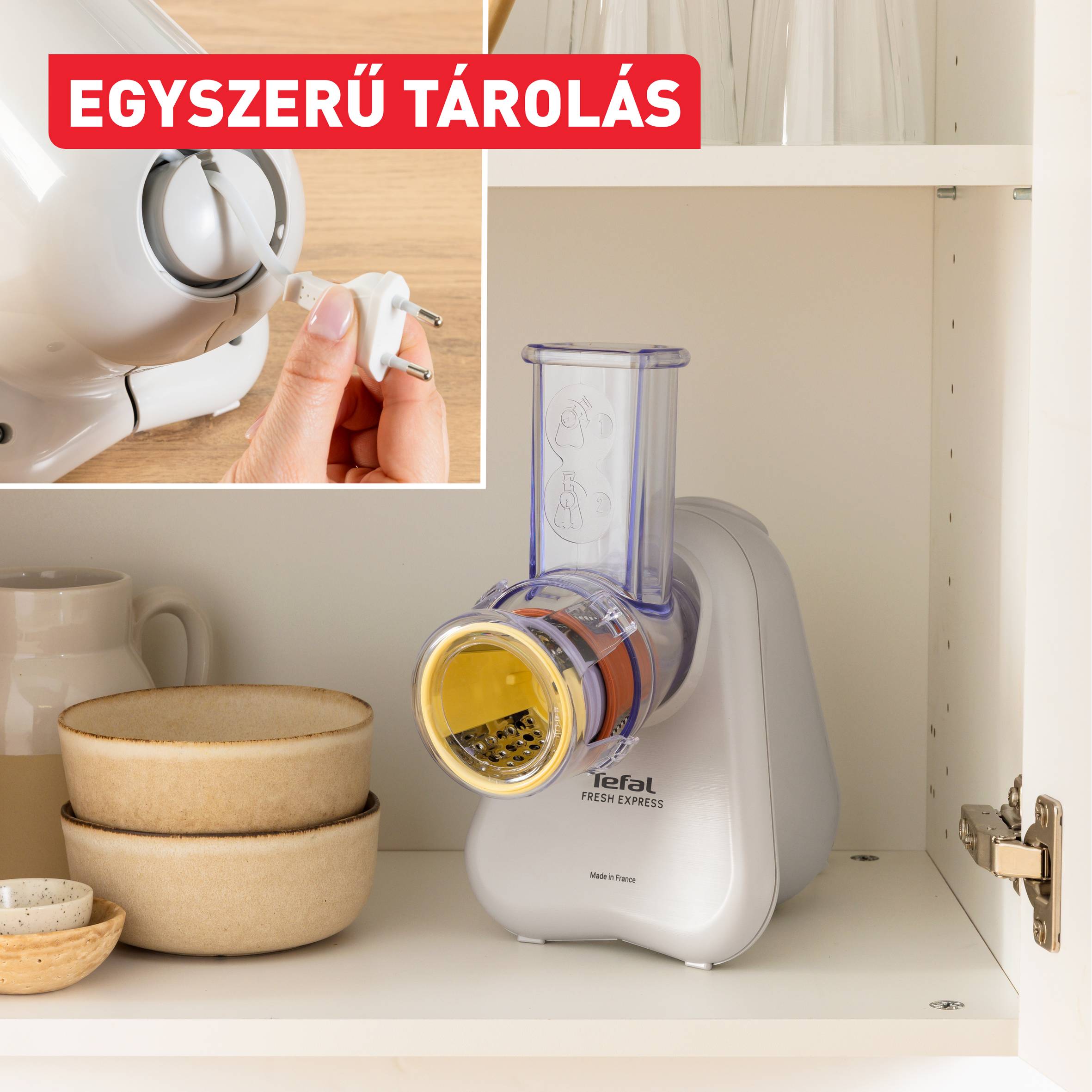 DN853BE0, Tefal Fresh Express elektromos reszelő