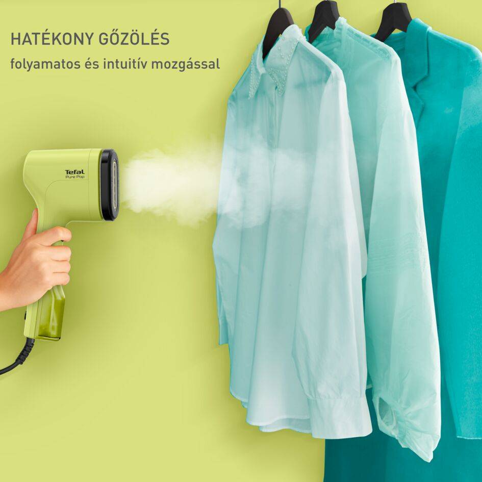 Kézi ruhagőzölő Tefal Pure Pop DT2025F0 Lime