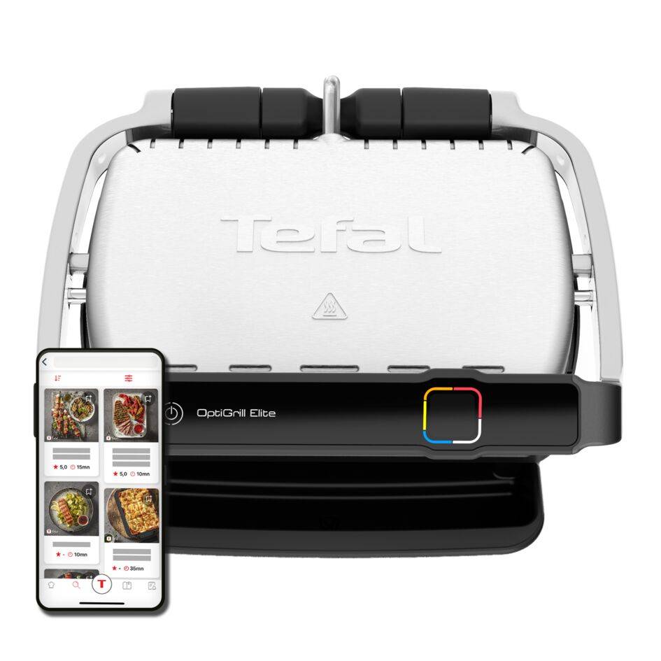Elektromos grill Tefal OptiGrill Elite GC750D30 Ezüst/Fekete