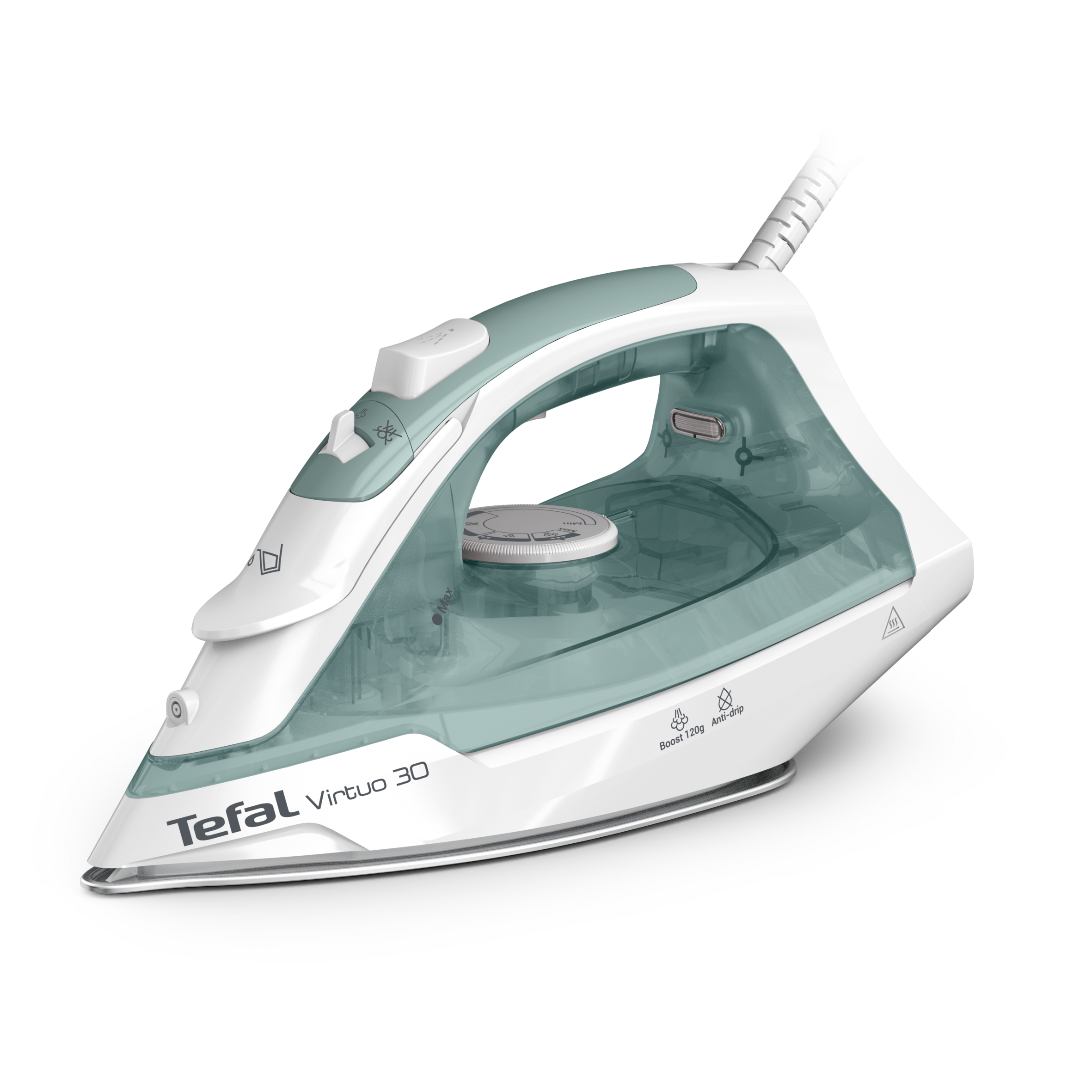 Tefal Virtuo 30 gőzölős vasaló, eukaliptusz, FV2C42