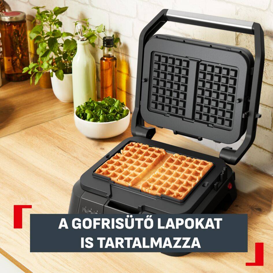 GC517DE0 SuperGrill 4 az 1-ben elektromos grill, Tefal, rozsdamentes acél