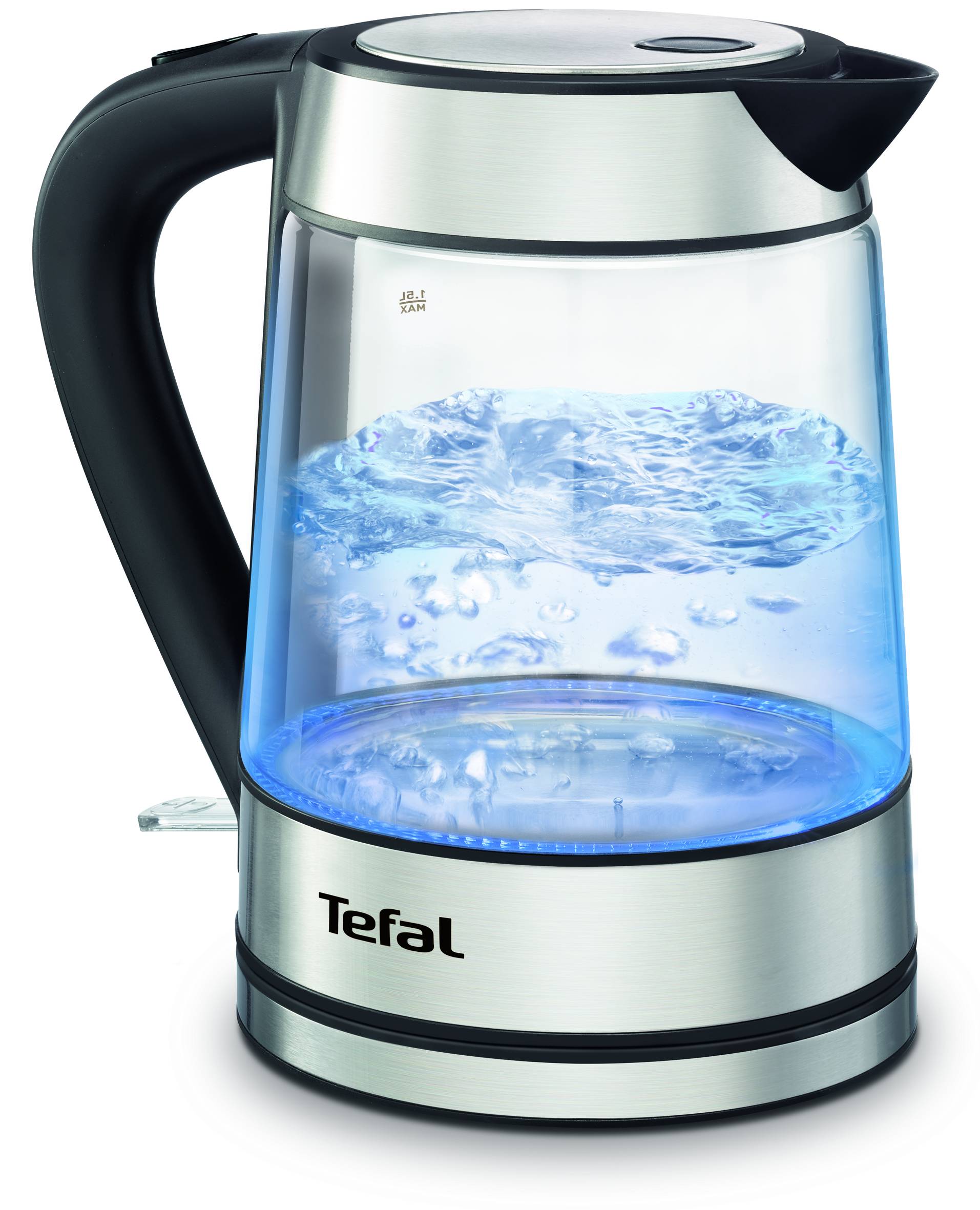 GLASS KETTLE KI730D30  üveg/ezüst