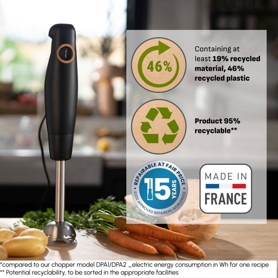 Botmixer Tefal Eco Respect HB46E838 Fekete