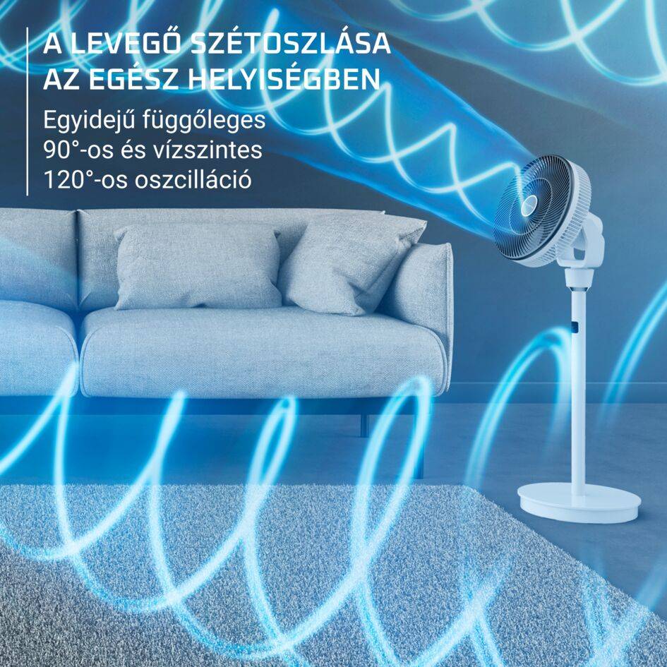 Allóventilátor Rowenta Turbo Swift Silence QV5040F0 Fehér