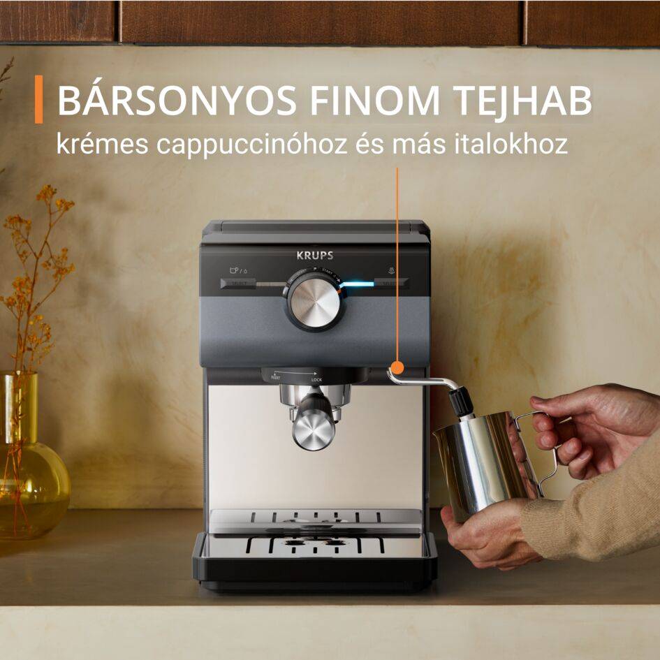 Karos kávéfőző KRUPS Authentic+ XP384G10 sötétszürke