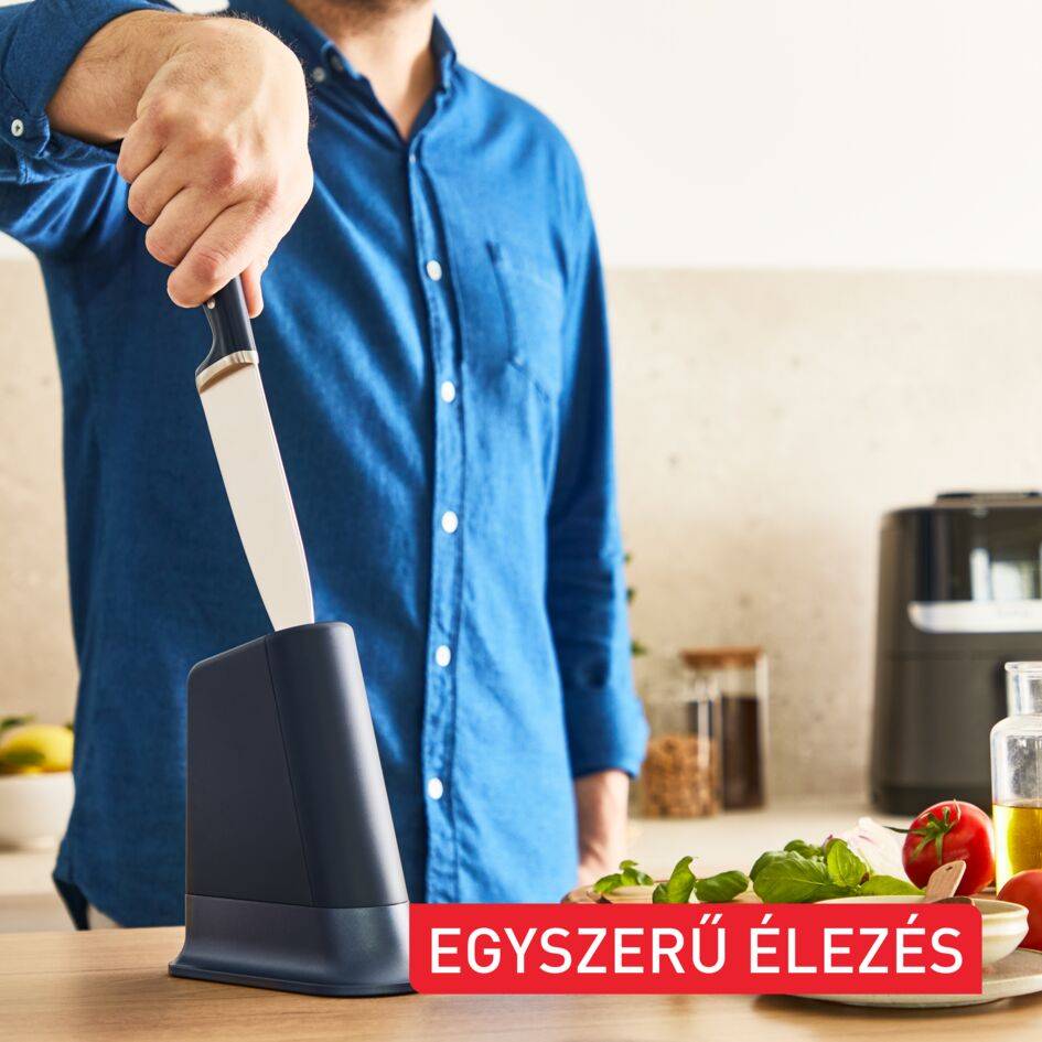Tefal EverSharp önélező séfkés és késblokk beépített élezőfunkcióval, K297S244