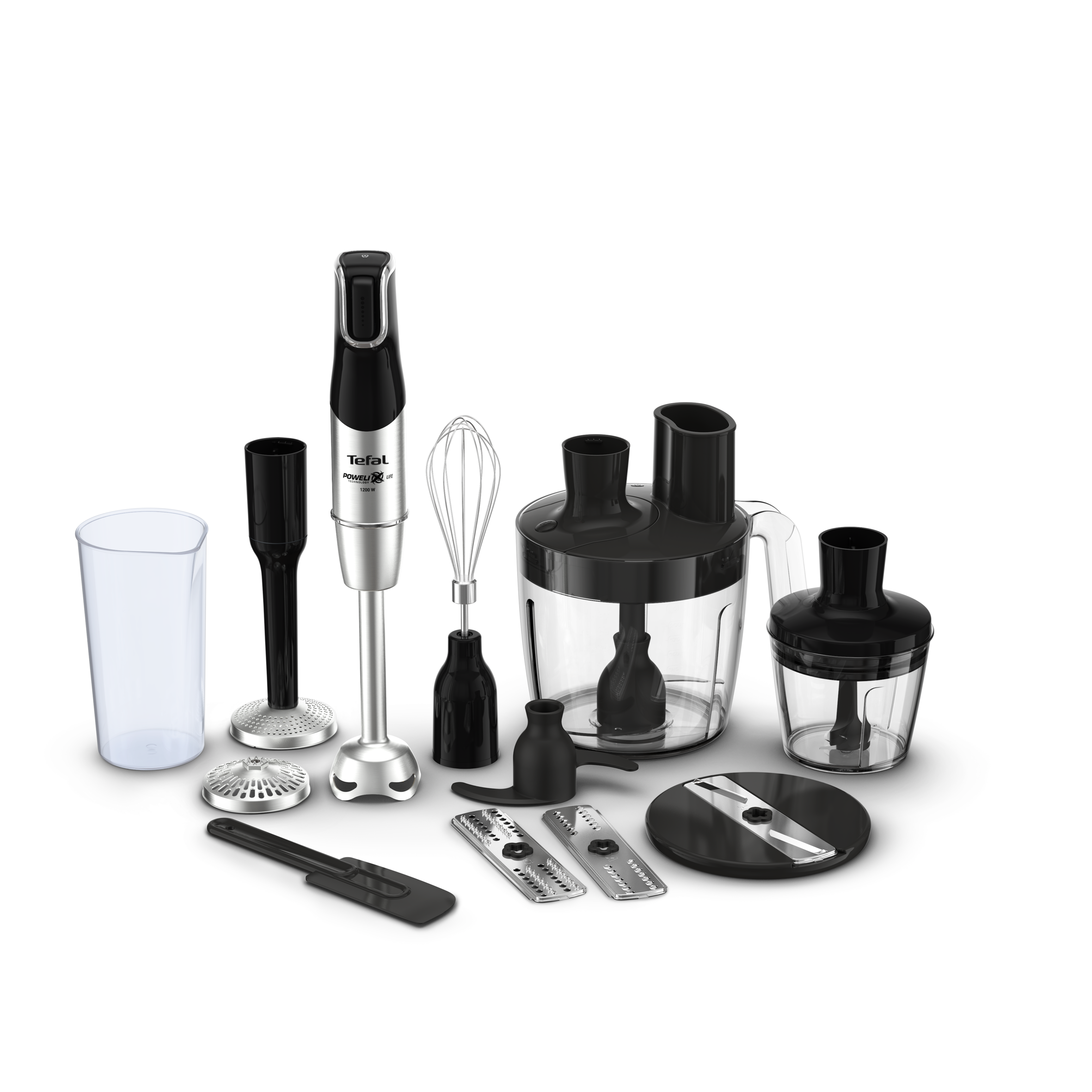 Botmixer Tefal Infiny Force Pro 5az1-ben HB95LD38 Rozsdamentes/Fekete