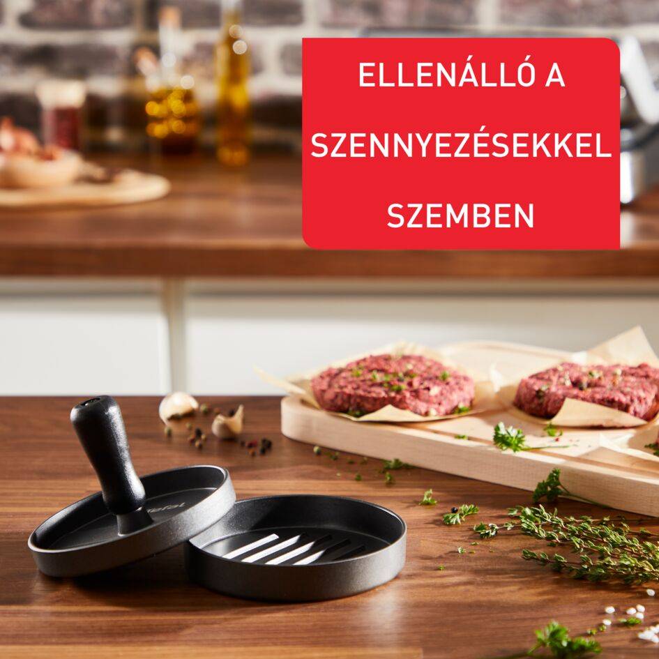 Burger prés Tefal K1851134 Szürke