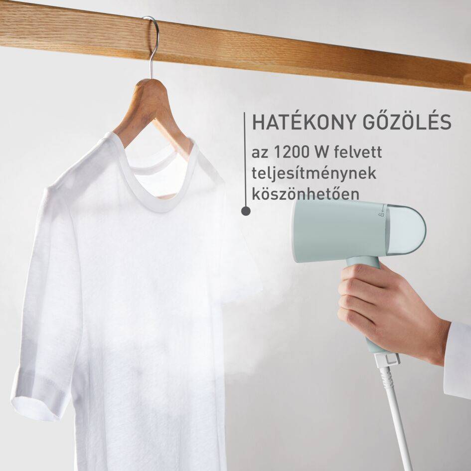 Kézi ruhagőzölő Tefal Origin Travel DT1034E1 eukaliptusz zöld