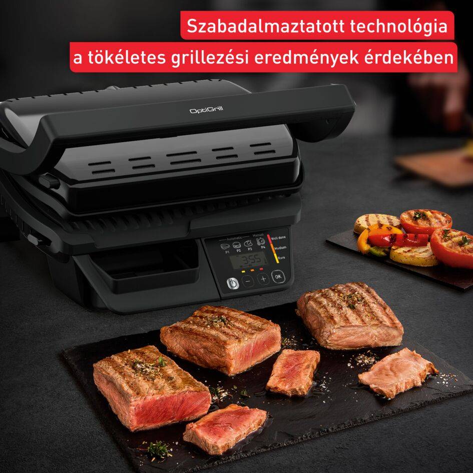 Okos elektromos grillsütő Tefal OptiGrill GC7P0810