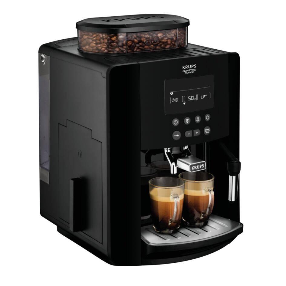 Automata kávéfőzők KRUPS Arabica Display EA817010 Fekete