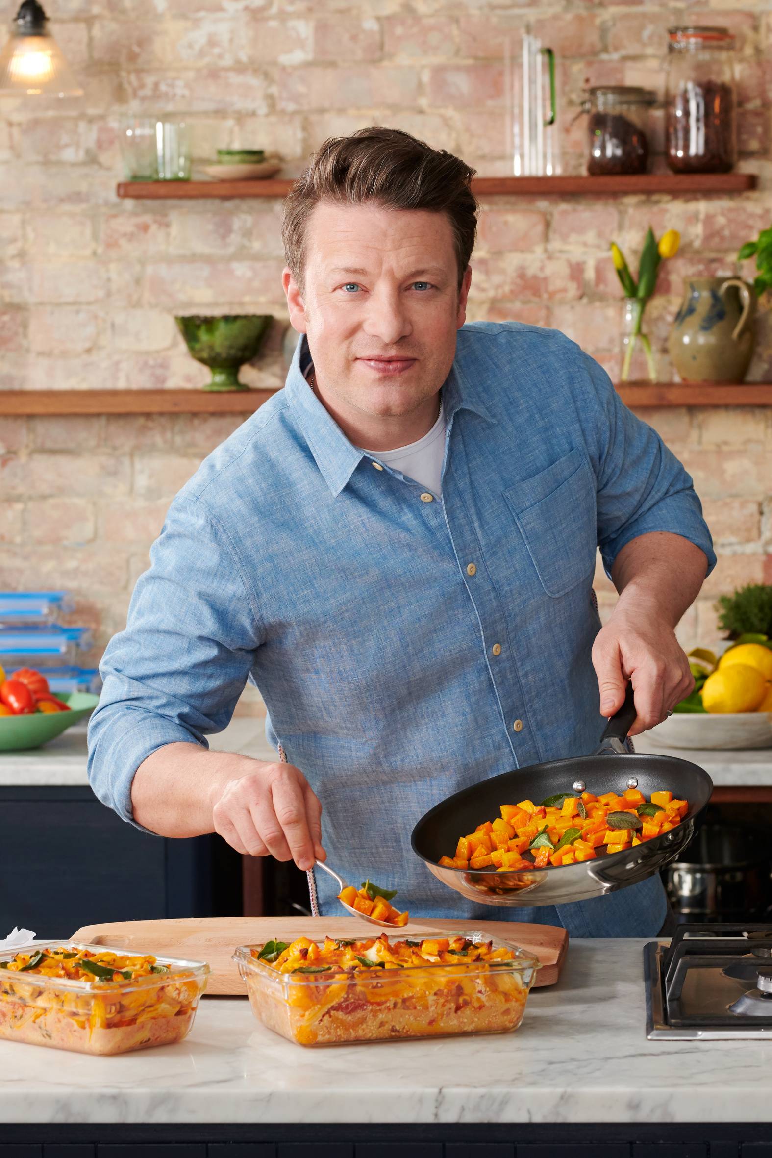Edény fedővel Tefal Jamie Oliver Home Cook E3184455 Rozsdamentes 20 cm