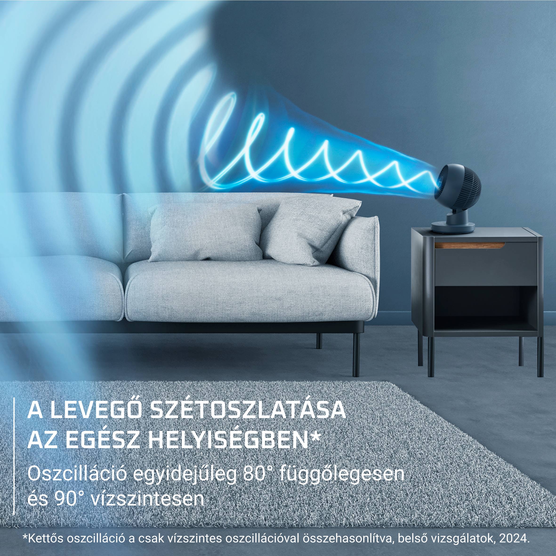Rowenta Turbo Swift Compact asztali ventilátor, QV2540F0